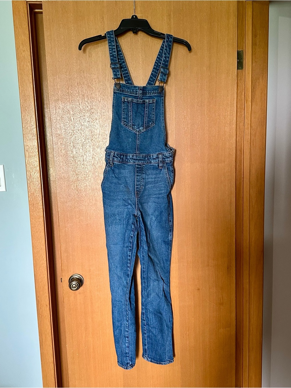 Old Navy Dark Blue Denim Overalls with Bib Pocket